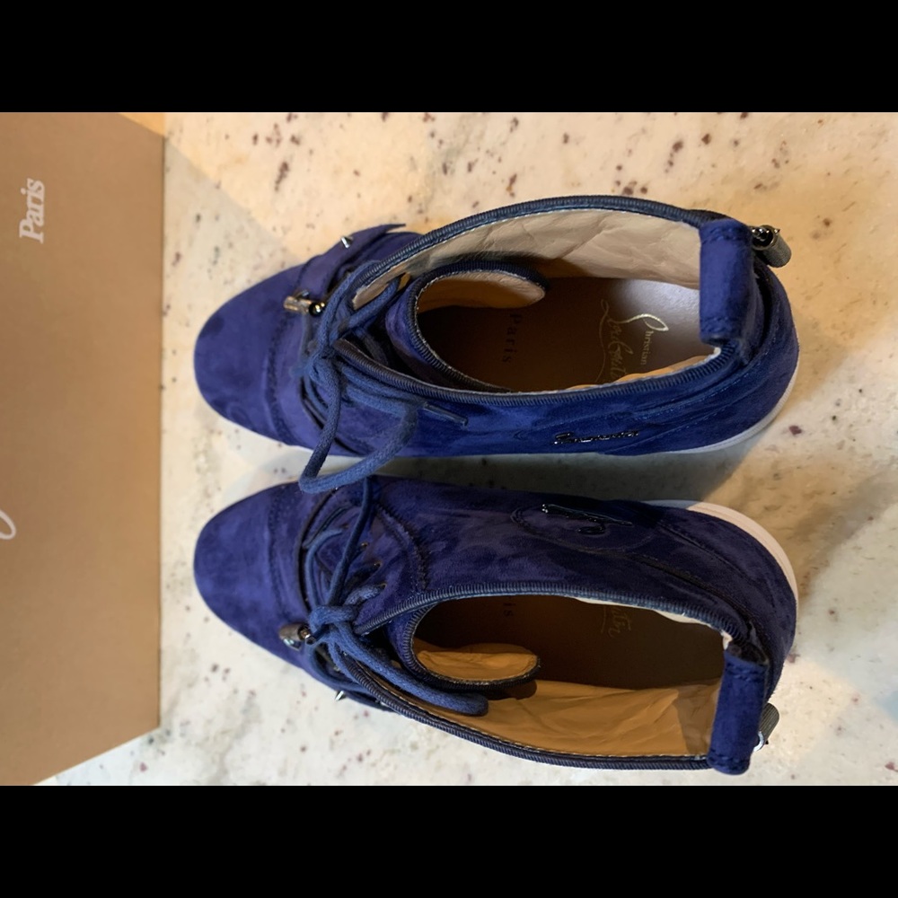 Christian Louboutin Nono Strap flat veau velours - Picture 7 of 8
